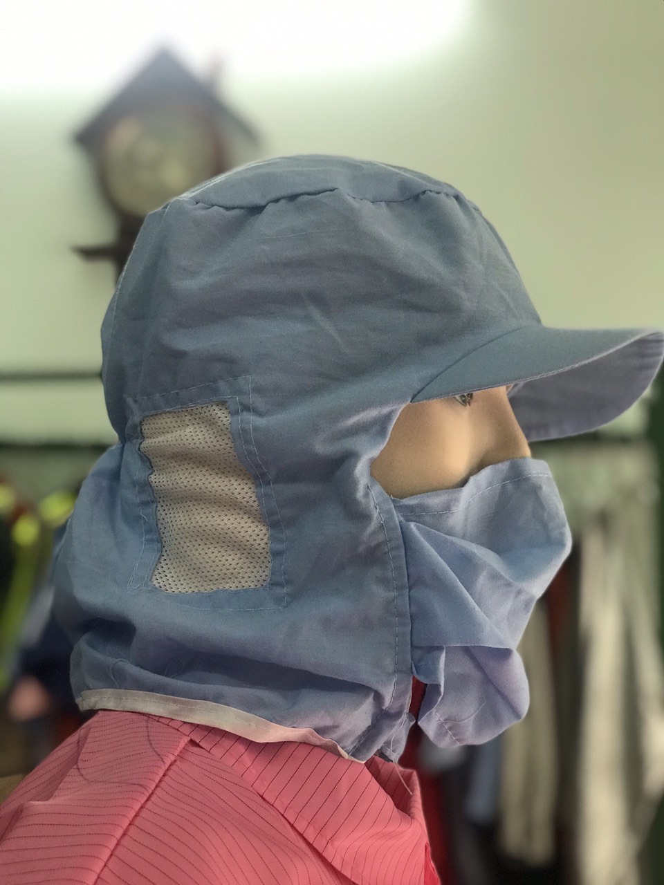 Nón khẩu trang vải mịn Thủy Sản- Thực phẩm (HÌNH THẬT) - Công ty TNHH SX TM May Việt An