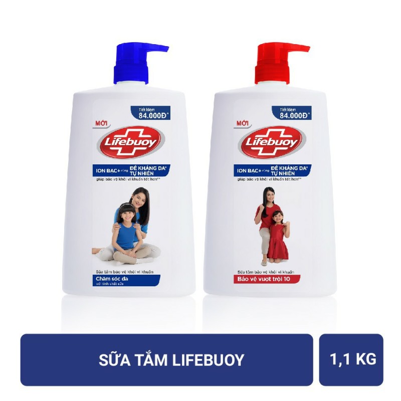Sữa tắm Lifebuoy bảo vệ khỏi vi khuẩn 1.1 kg (chai)