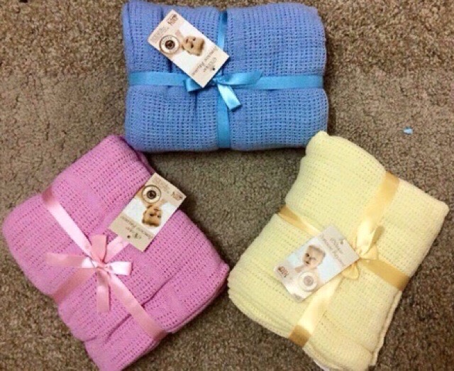Chăn lưới cho bé sơ sinh, hàng đẹp KT 1m2-C1