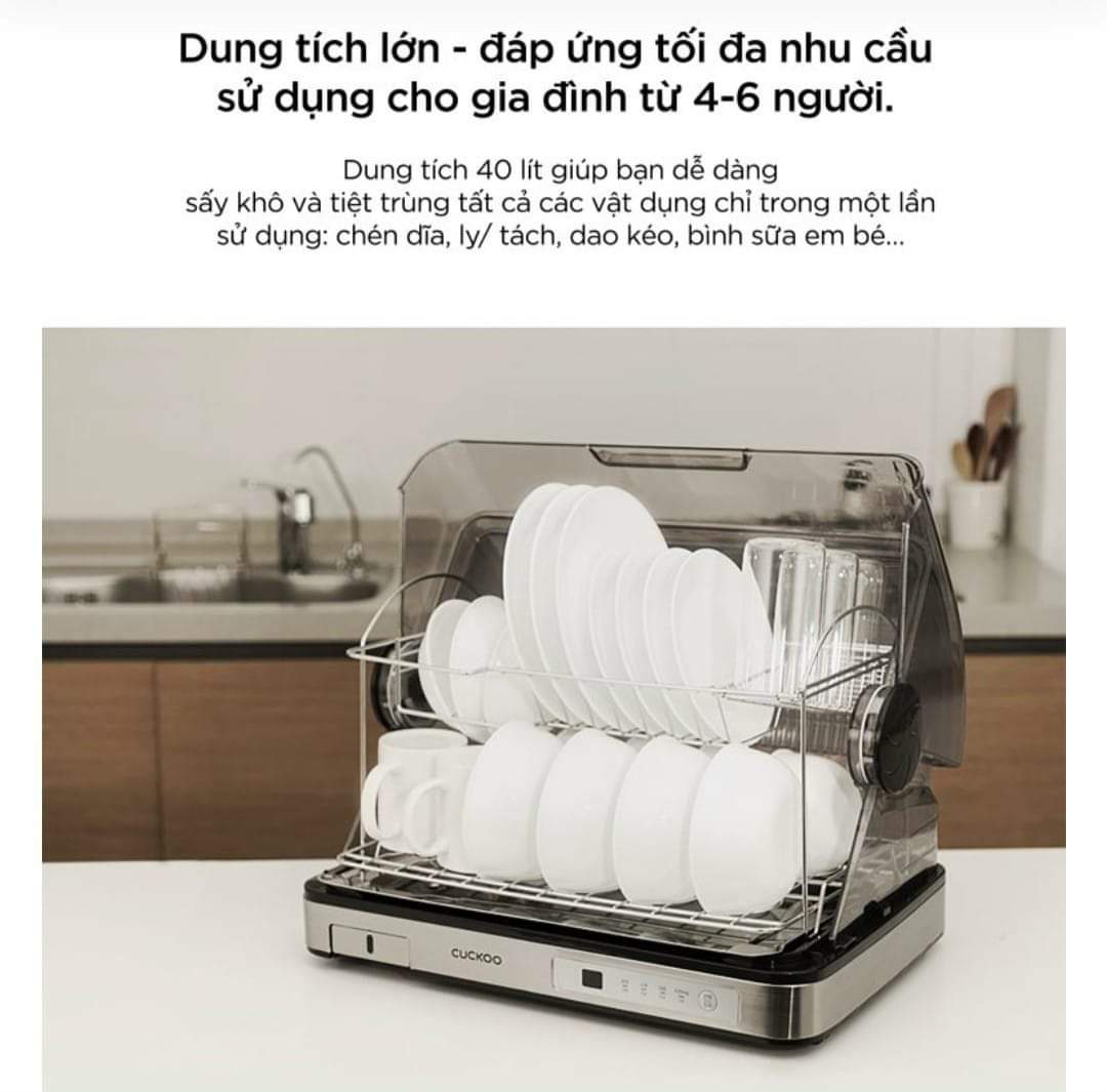 [Chính Hãng] Máy sấy bát Cuckoo 40 lít CDD-A9010 bản quốc tế