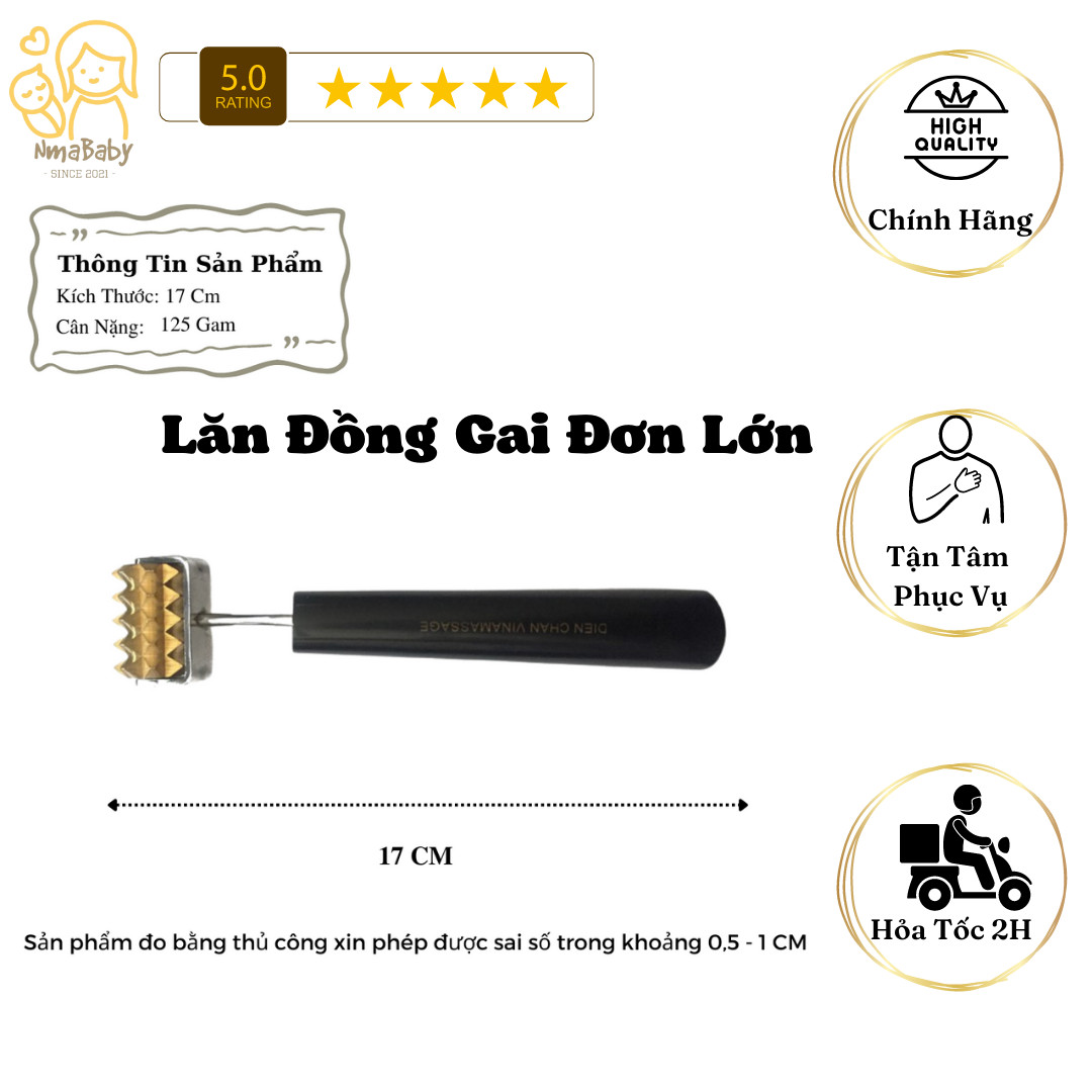 [HCM] Dụng Cụ Diện Chẩn - Lăn Đồng Đơn Lớn - Hãng VINAMASSAGE