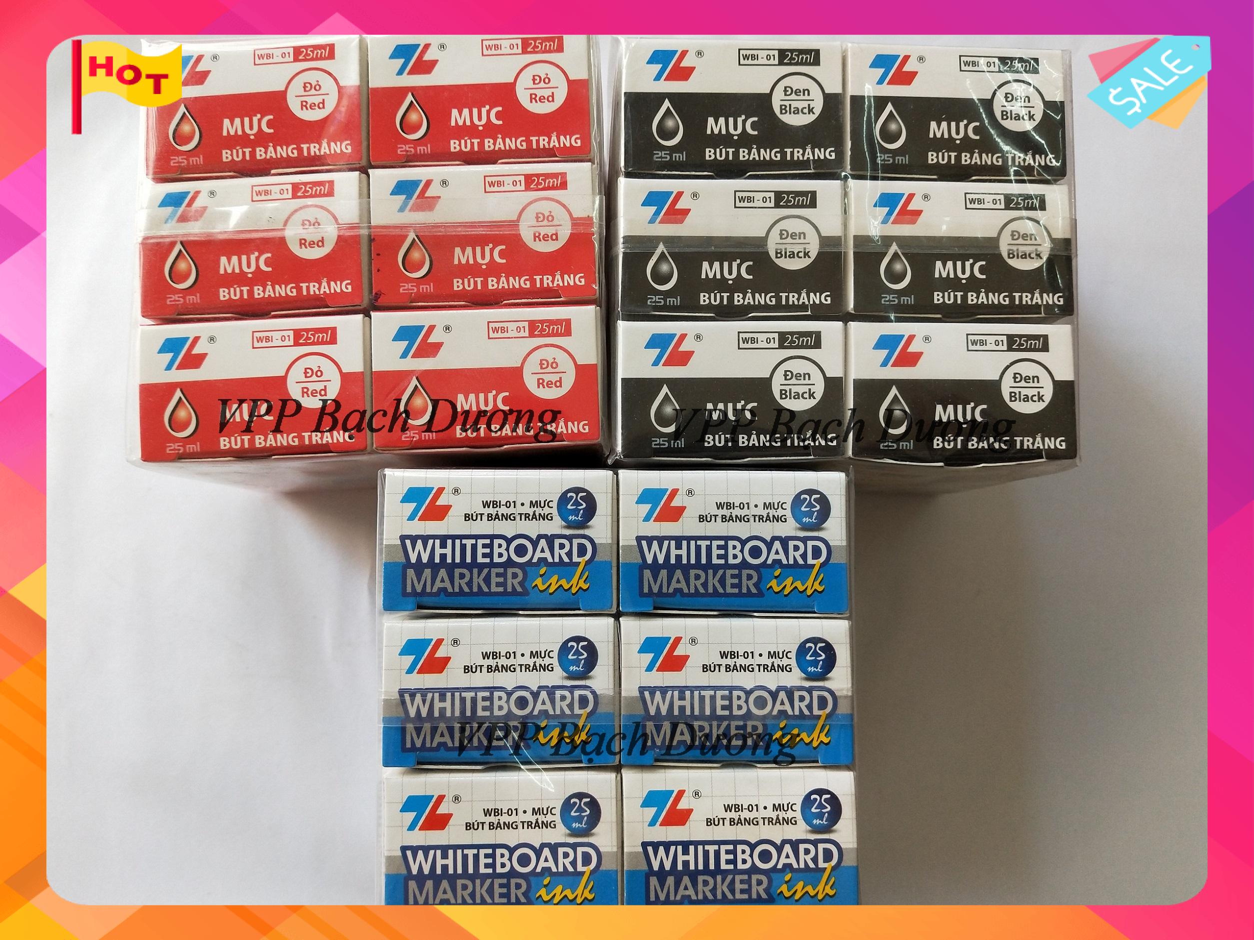 Mực viết lông bảng Thiên Long - 6 chai - WBI-01