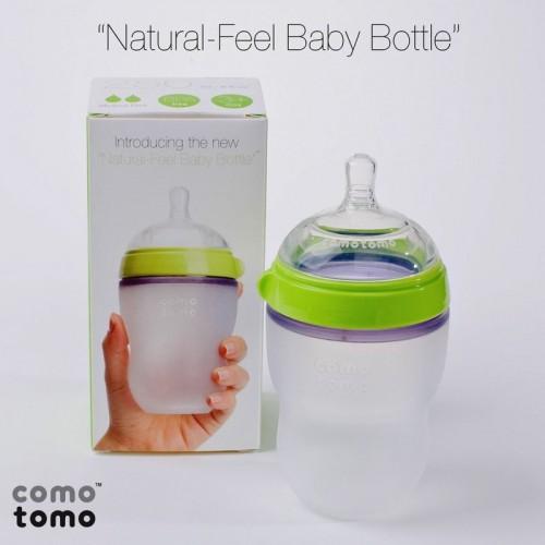 [HCM]Bình sữa COMOTOMO 150ml siêu mềm (xanh)