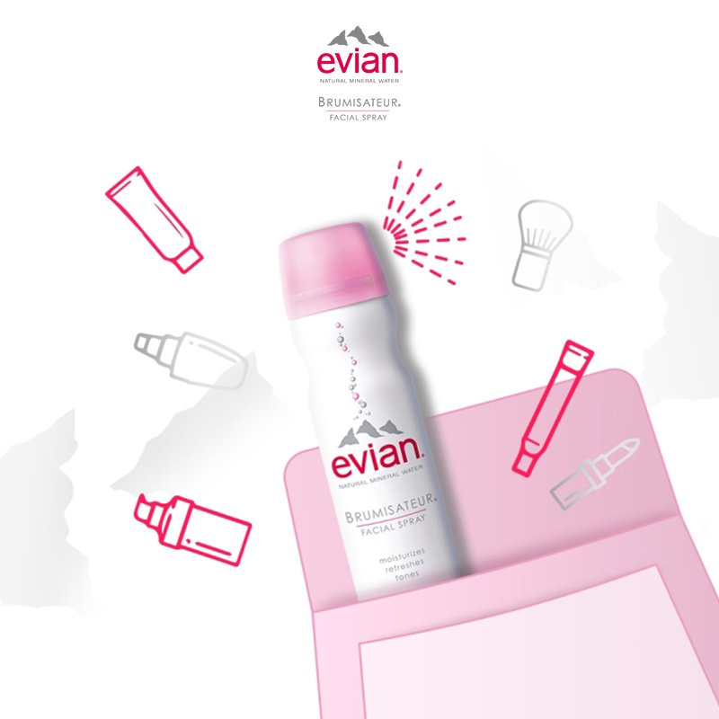 Xịt Khoáng Evian Cung Cấp Ẩm Và Làm Dịu Da 50ml