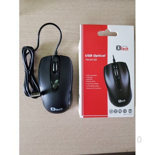 Chuột vi tính Xtech M3168 có dây hàng chuẩn