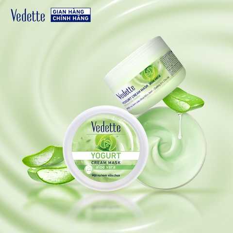 Mặt nạ kem sữa chua Vedette Nha Đam 120mL