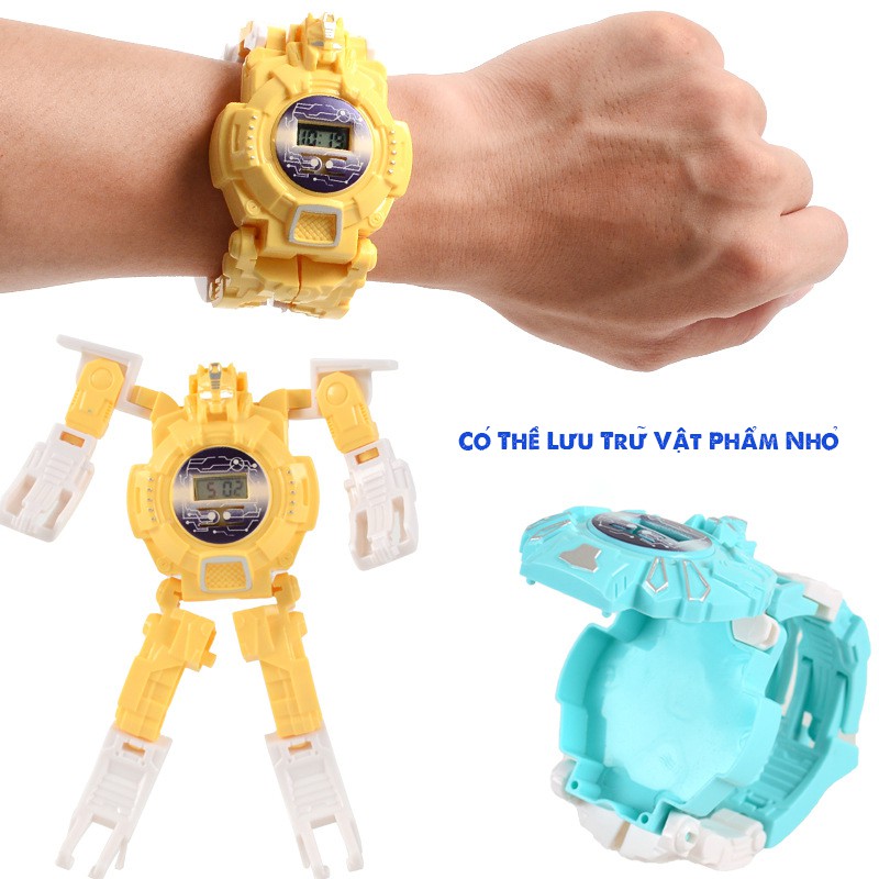 ĐỒNG HỒ BIẾN HÌNH ROBOT 2 TRONG 1 CHO BÉ