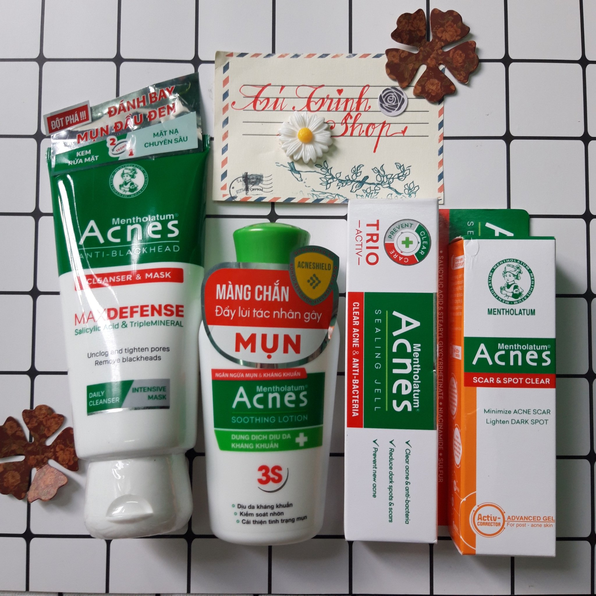 Combo 4 Món Chăm Sóc Da Loại Lớn (srm 100g+1gel 18g+1gel 10g+ dd 90ml)