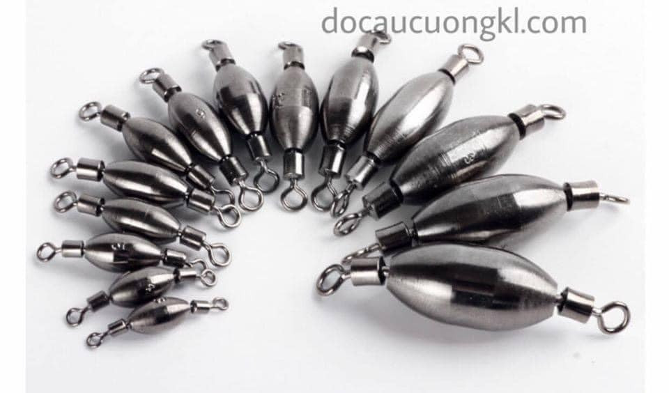 Chì neo câu cá số 8 xoay 2 đầu