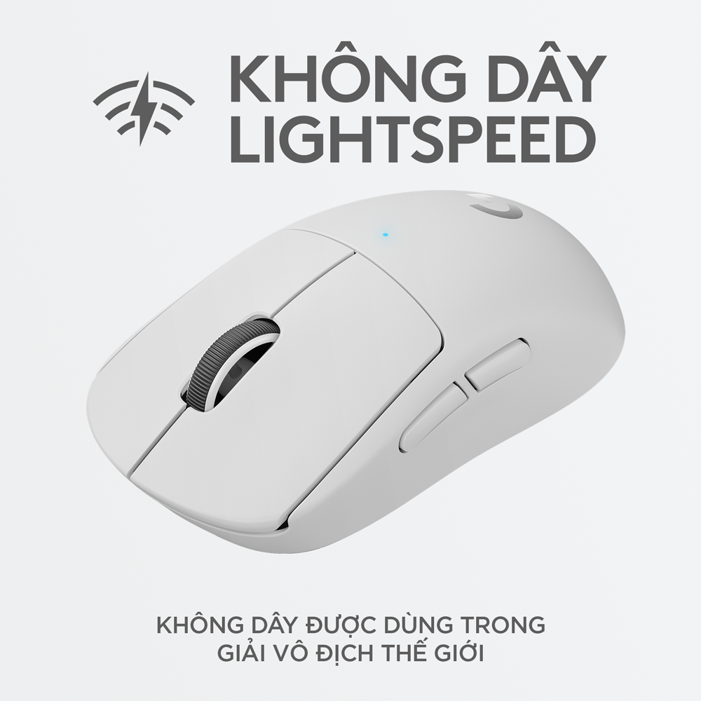 Chuột game không dây Logitech G Pro X Superlight - Siêu nhẹ, cảm biến Hero 25k, 25.6k DPI, Lightspeed, 5 nút lập trình, pin lâu, PC/Laptop