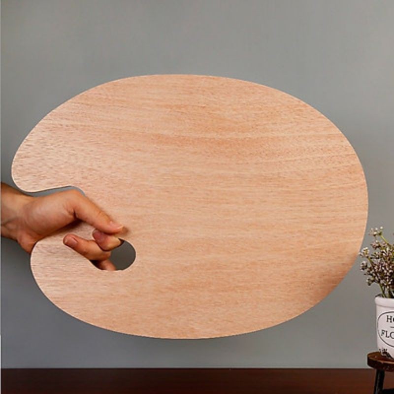[HCM]KHÂY PHA MÀU VẼ GỖ PALLET, PHA MÀU OVAL,VUÔNG 30x38cm