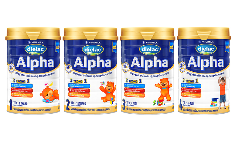 Sữa bột Dielac Alpha 2 - 900g HSD 2026