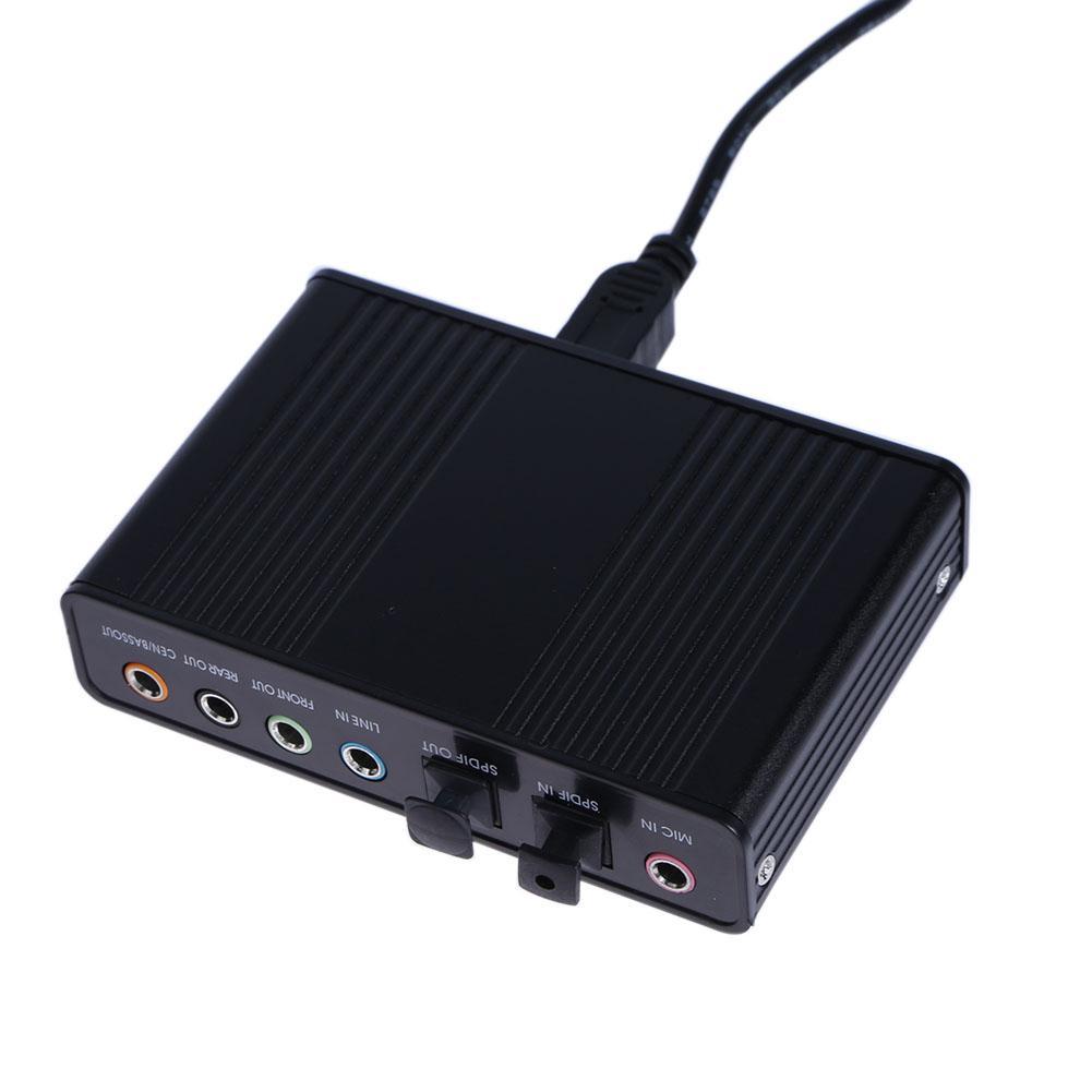 Card âm thanh box 5.1 USB 6CH + Optical audio (Xanh)