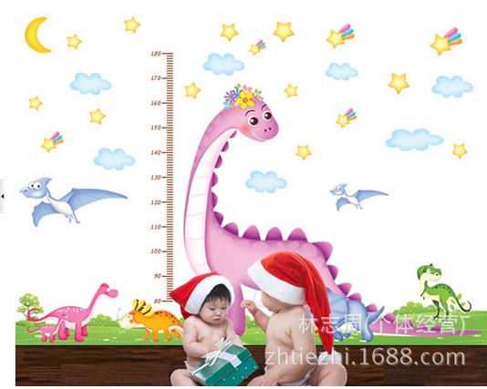 Binbin td05 dinosaur ruler wall decal