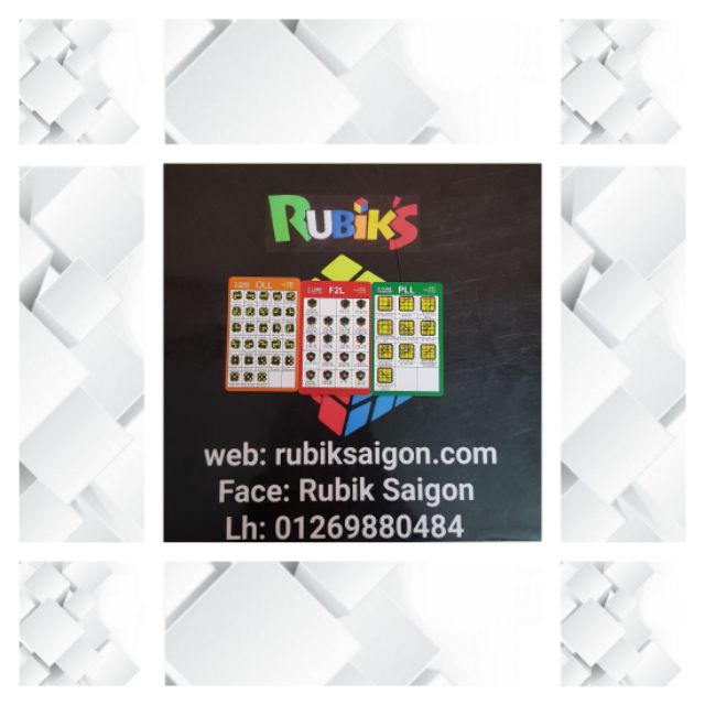 [HCM]Thẻ công thức CFOP Zcube 1 bộ 3 thẻ