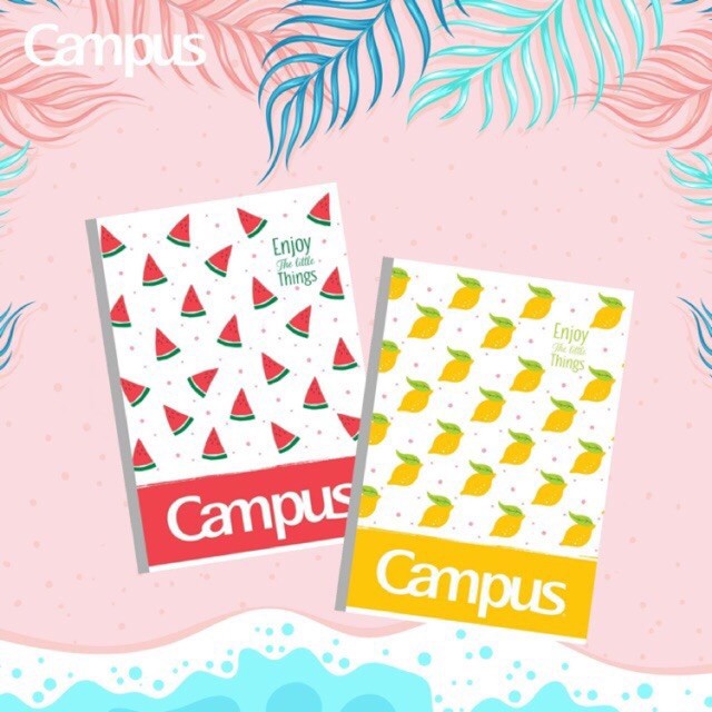 Bộ 5 Vở kẻ ngang B5 200 Trang Campus