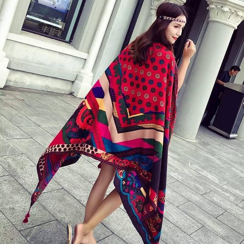 Sỉ khăn choàng boho đi biển