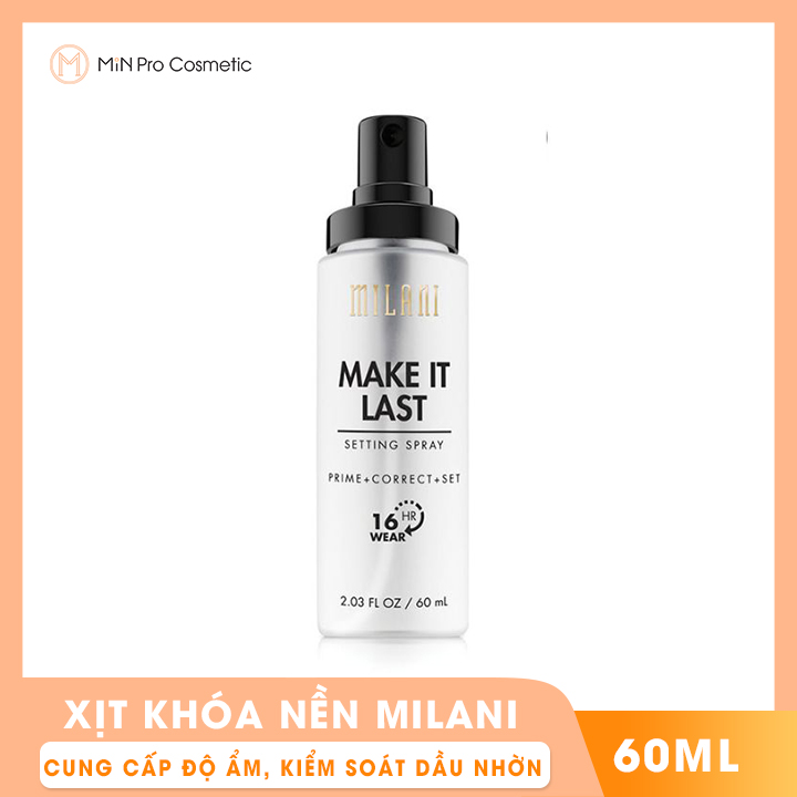 [HCM]Xịt khóa nền Milani Make It Last Setting Spray 60ml