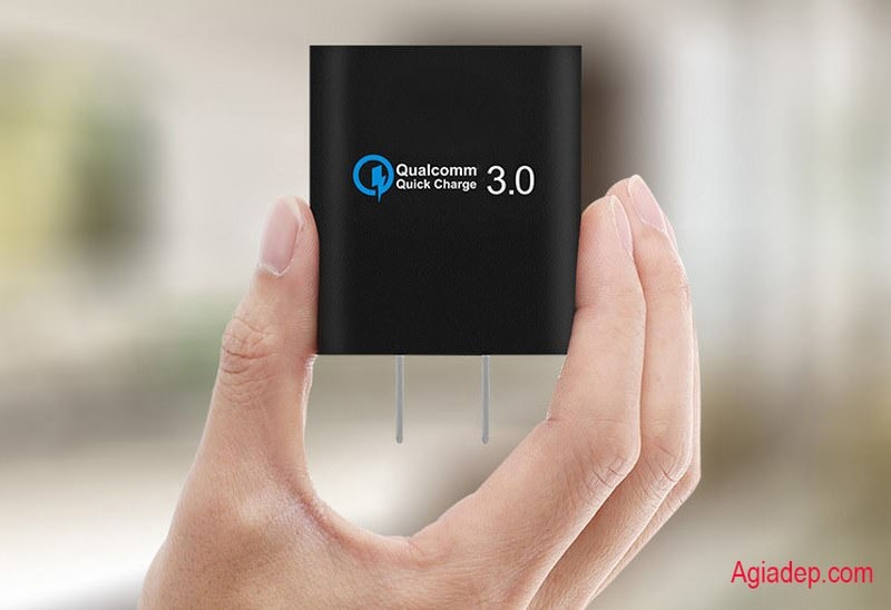 Củ sạc USB công nghệ QC3.0 (Sạc nhanh) Qualcomm - Hàng Xịn (Hình lập phương)
