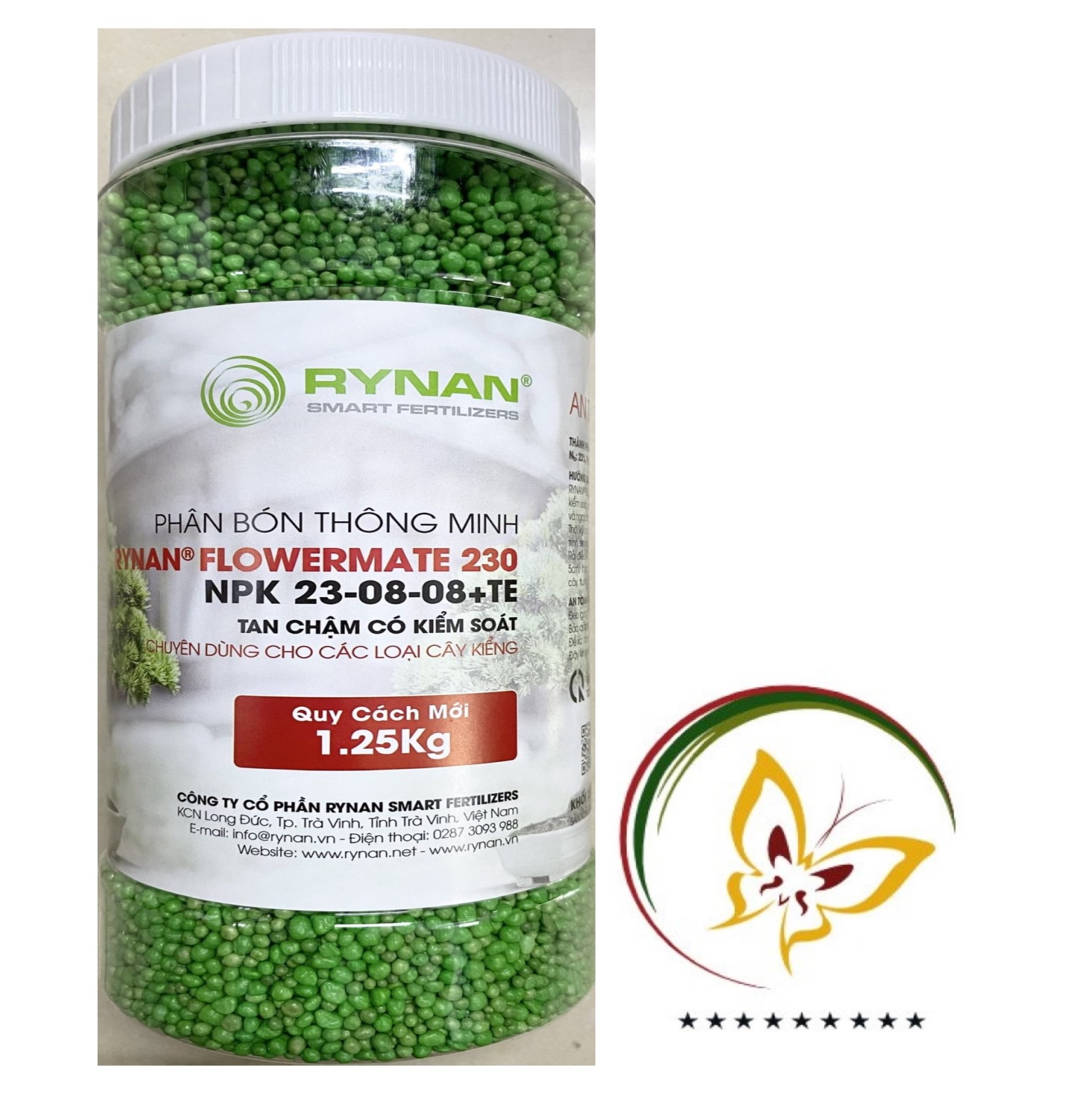 Phân bón thông minh rynan flowermate 230 npk 23-08-08+te - #505a# 1.25kg