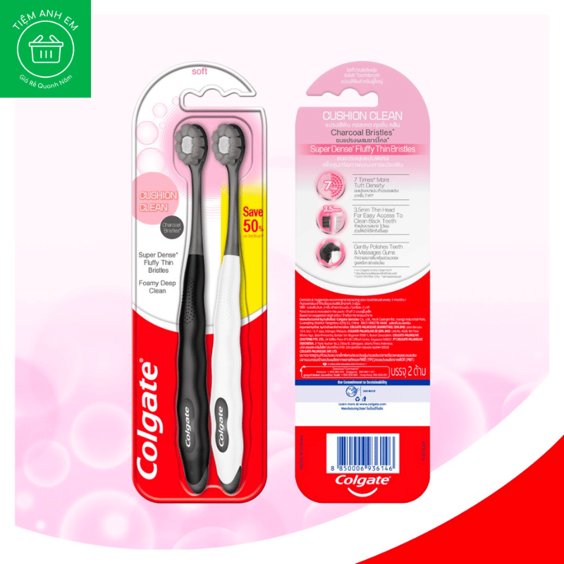 Bàn chải đánh răng Colgate Cushion Clean (Giao màu ngẫu nhiên)