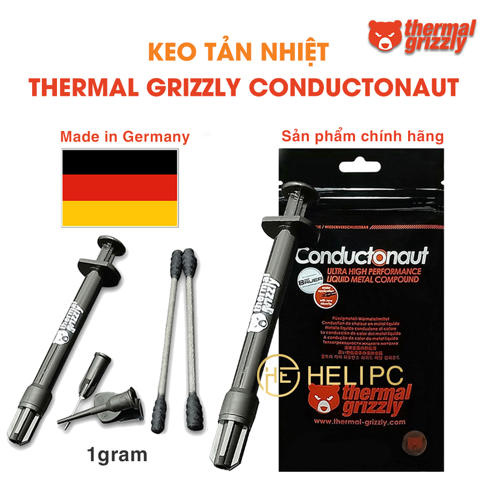 Keo tản nhiệt chính hãng Thermal Grizzly Conductonaut dạng lỏng 1 Gram