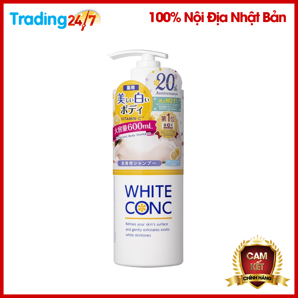 Sữa tắm trắng da White Conc 600ml Nội Địa Nhật Bản