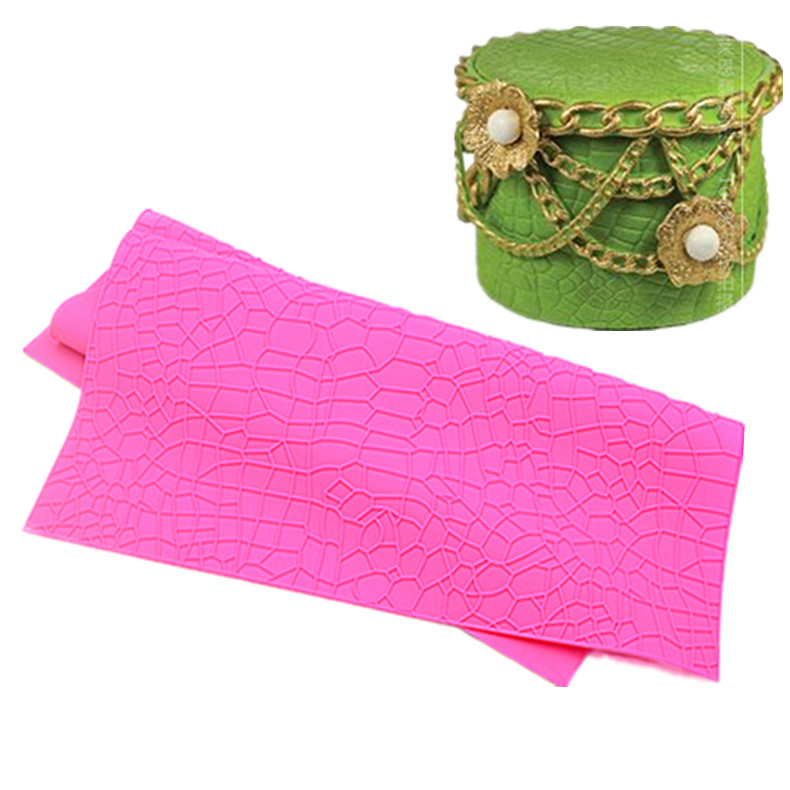 Export extralarge silicone simulation crocodile skin texture sugar
