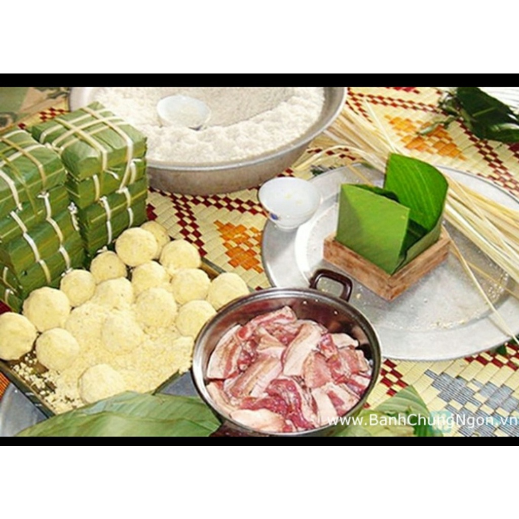 3 cái bánh chưng mặn Bình định (mỗi cái 400 gram có hút chân không)