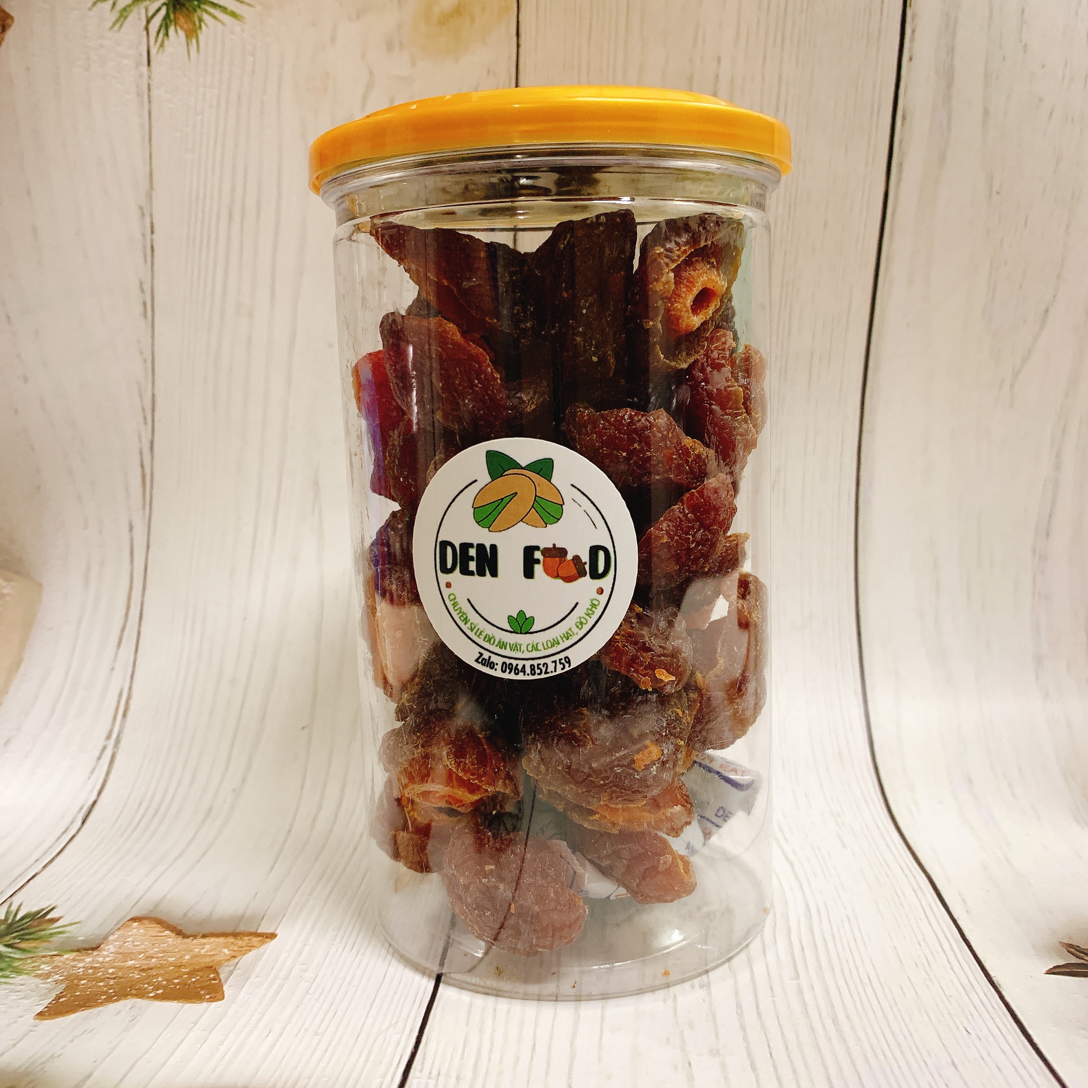 Ô mai xí muội đào bổ đôi - hủ 450gr