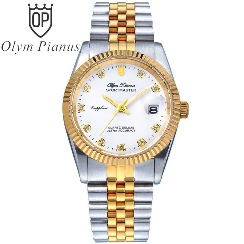 Đồng hồ nam mặt kính sapphire Olym Pianus OP89322 OP89322MSK trắng bán chạy