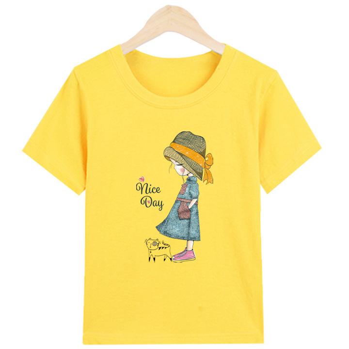 Áo Thun nữ in hình chất liệu polly cotton EWM1292 Thời Trang Elsa