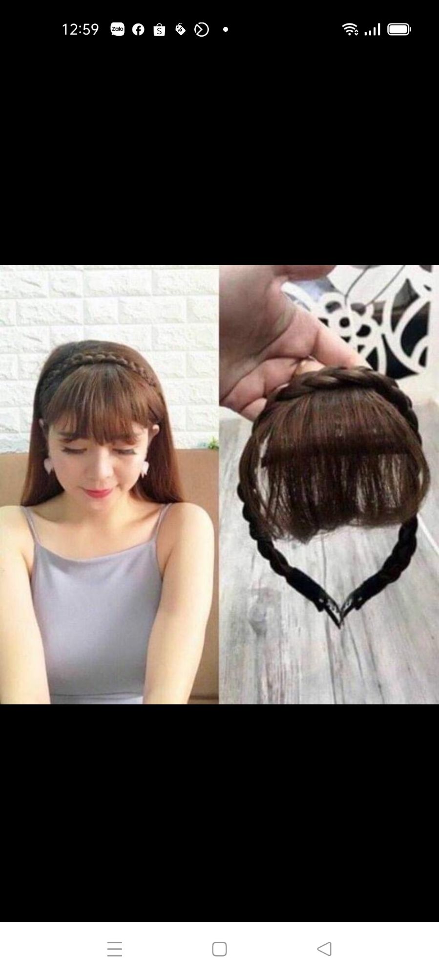 Tóc mái thưa tết rít [CAO CẤP]