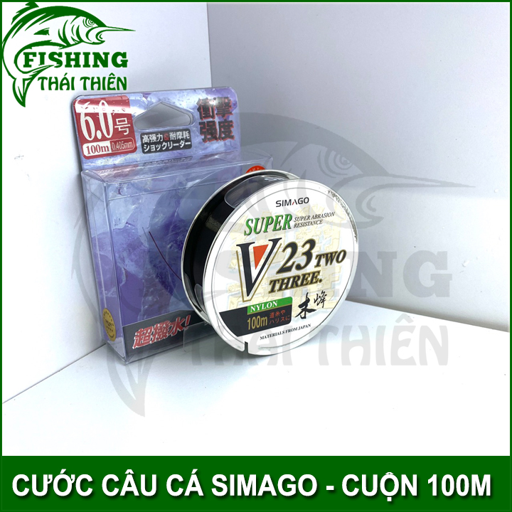 [HCM]Dây cước câu cá SIMAGO V23 cước nhật cuộn 100m