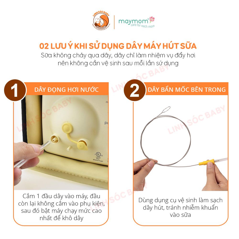 Dụng cụ vệ sinh dây hút sữa