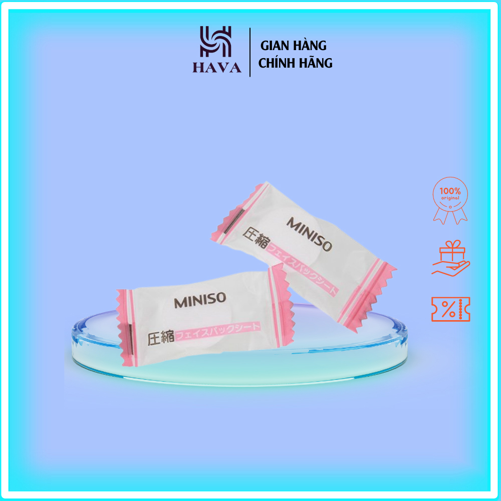 Mặt Nạ Giấy Nén Miniso Nhật Bản [Lẻ 1 Viên]