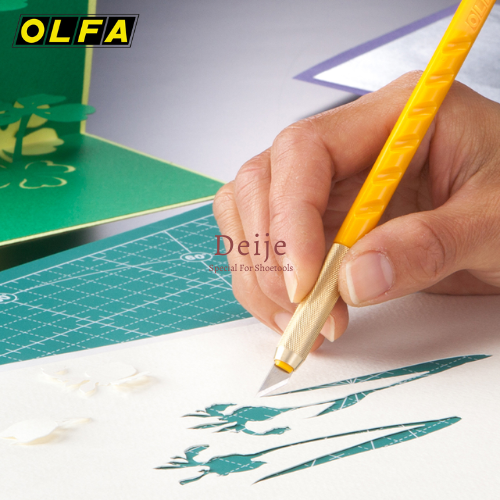 Dao trổ thủ công Olfa AK-1 Nhật Bản (kèm hộp lưỡi dao KB 25 lưỡi)