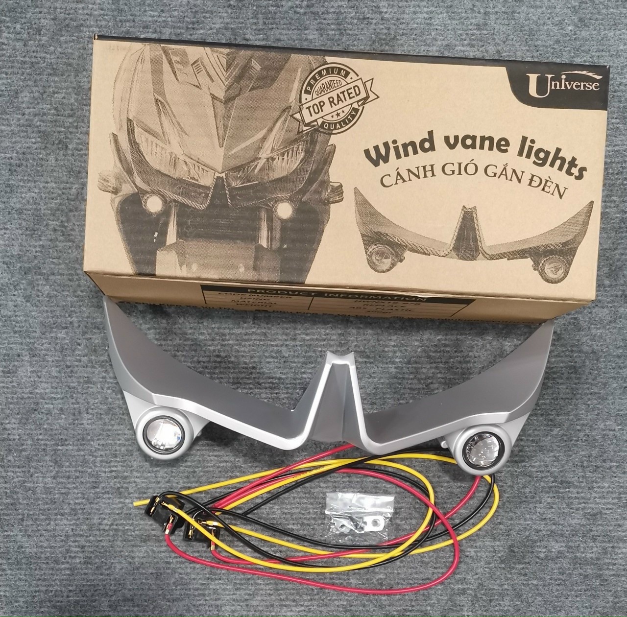 CÁNH GIÓ TRƯỚC WINNER X (ĐỦ MÀU) KÈM ĐÈN PHỤ MINI