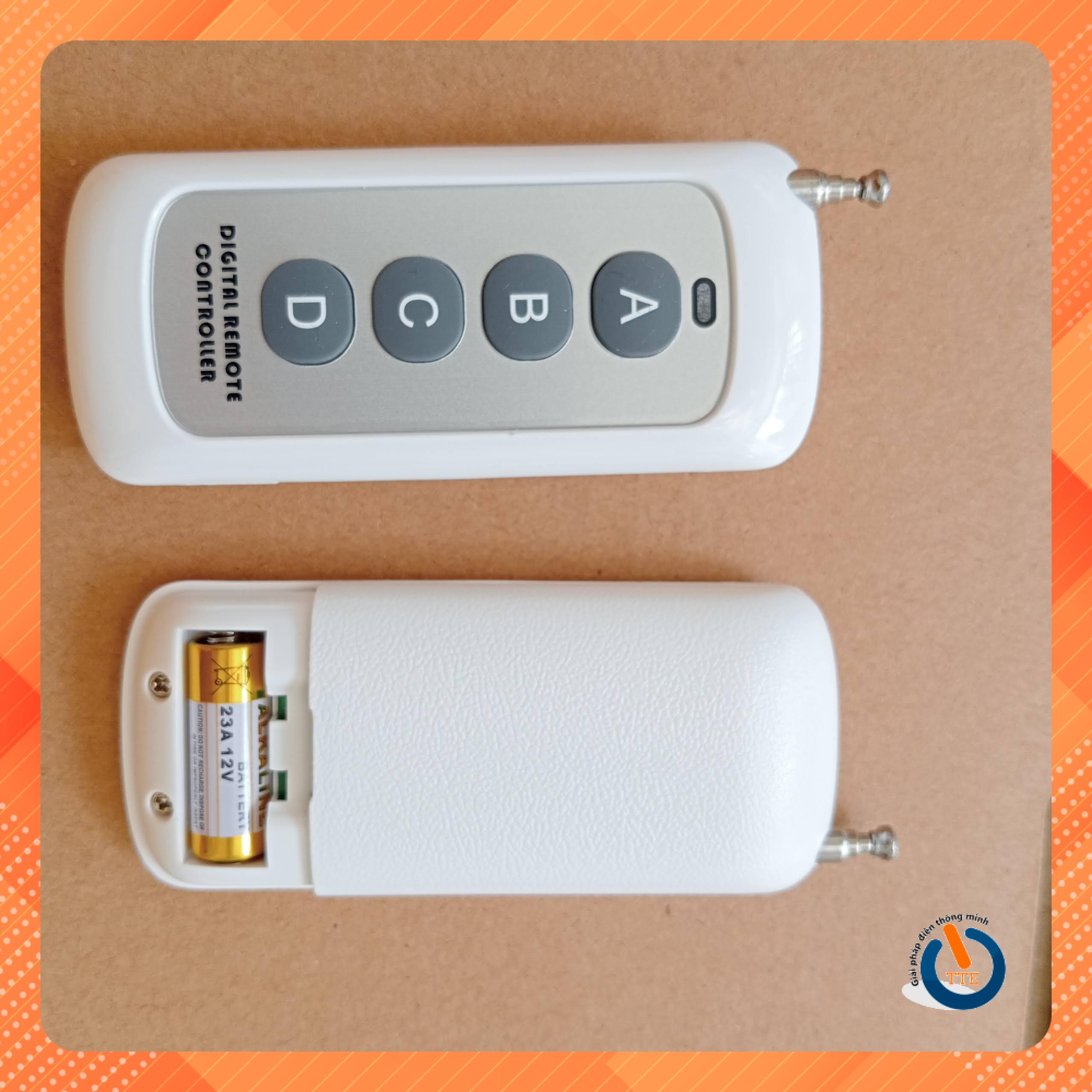 Tay remote e4- 4 nút điều khiển từ xa 100m . tần số 315mhz, 433mhz tùy chọn