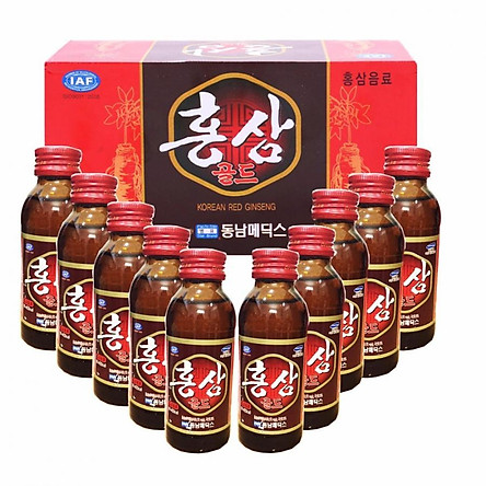 Nước Hồng Sâm Hàn Quốc Hộp 10 Chai