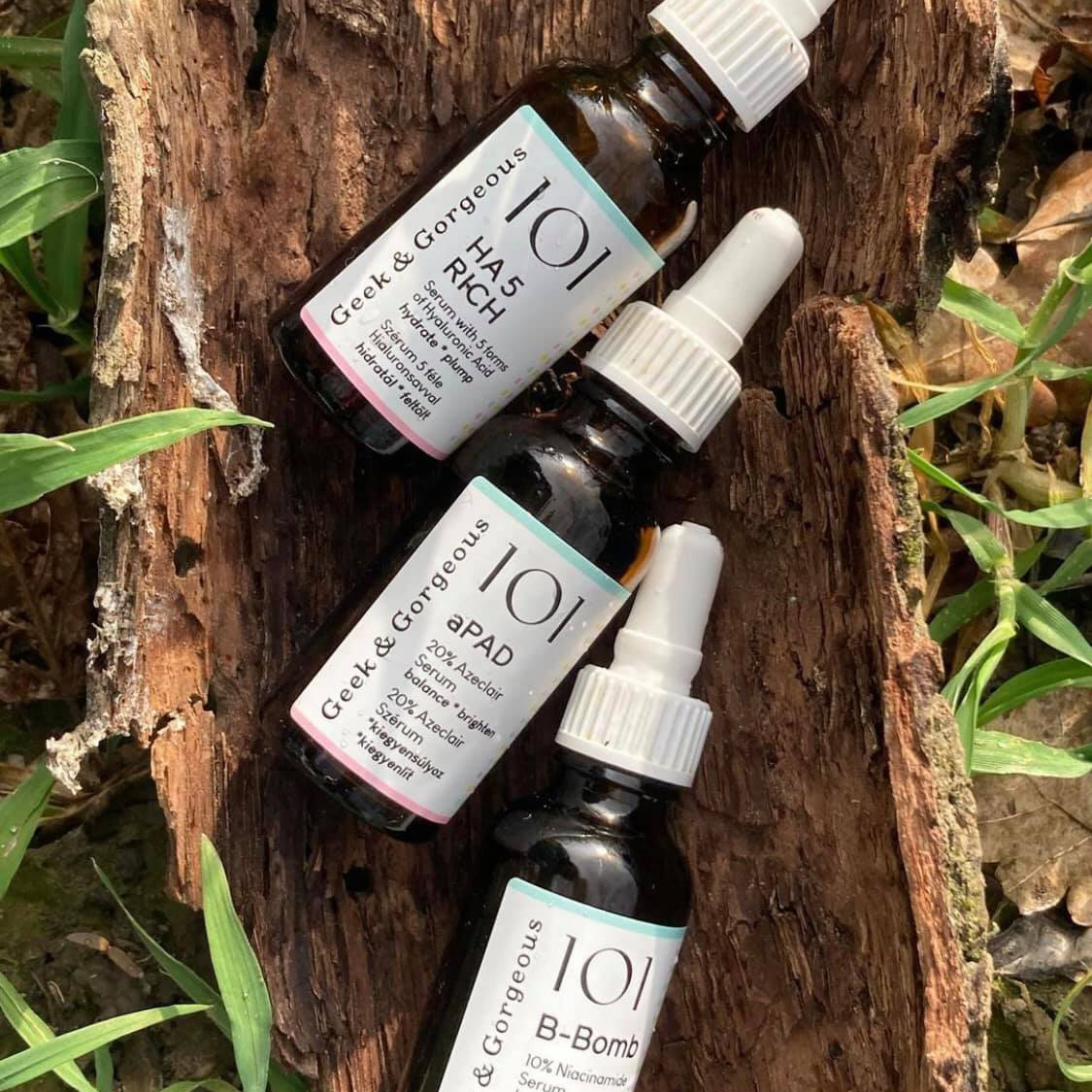 [GEEK & GORGEOUS] Bộ sản phẩm sữa rửa mặt, serum, toner