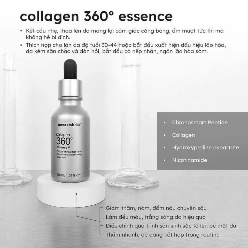 Serum Mesoestetic Collagen 360 Essence giúp tái tạo da, tăng sinh collagen