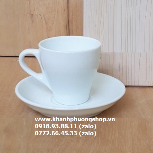 ly cà phê espresso sứ Minh Long - ly cà phê espresso sứ trắng Minh Long