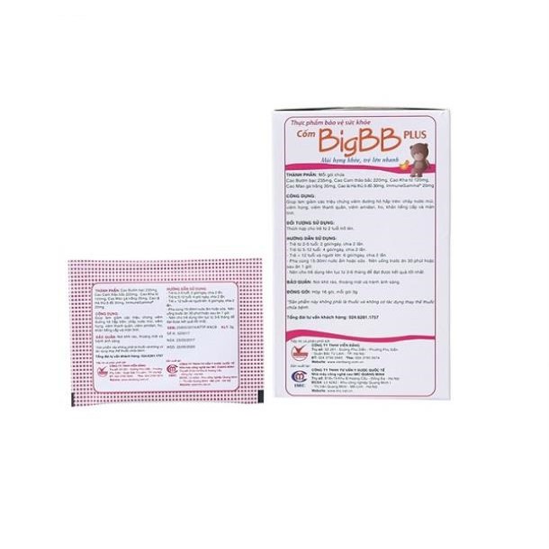 Cốm BigBB Plus (Hồng) - Mũi họng khỏe, trẻ lớn nhanh