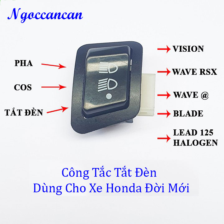 Công Tắc Tắt Đèn – Pha - Cos 3 Điểm Xe Honda Đời Mới