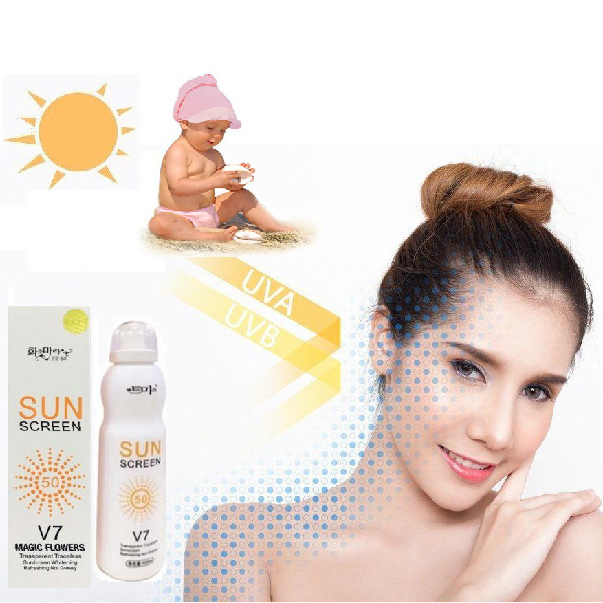 Xịt Chống Nắng Hàn Quốc Sun Screen V7