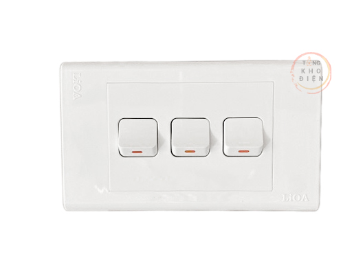 Mặt 1,2,3 hạt công tắc LiOA (âm tường + lắp nổi)