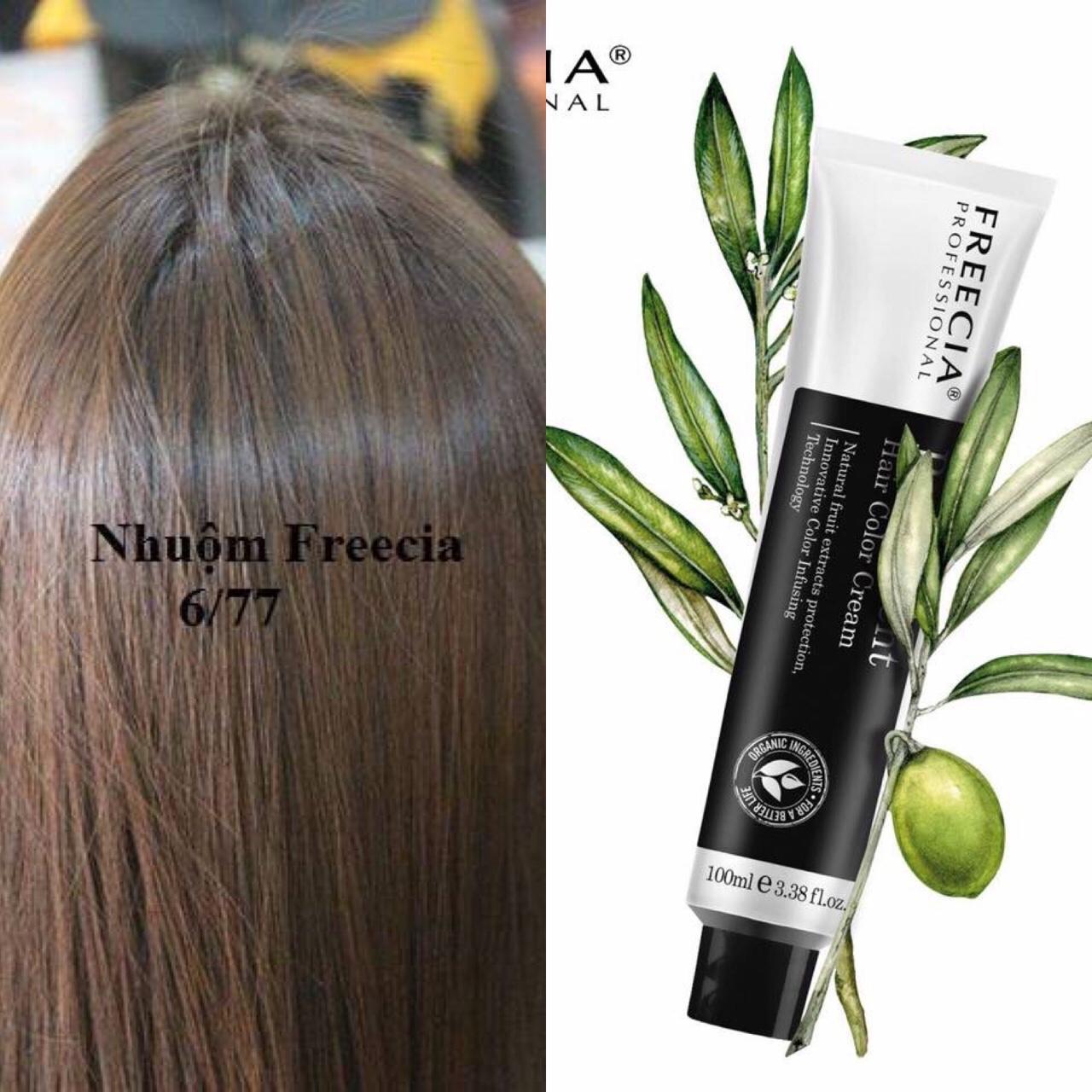 [HCM]Màu NHUỘM NÂU SOCOLA Huyền Thoại Cao Cấp FREECIA 100ML