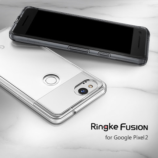 Ốp dẻo trong suốt cho Google Pixel 2 (trắng nhám)