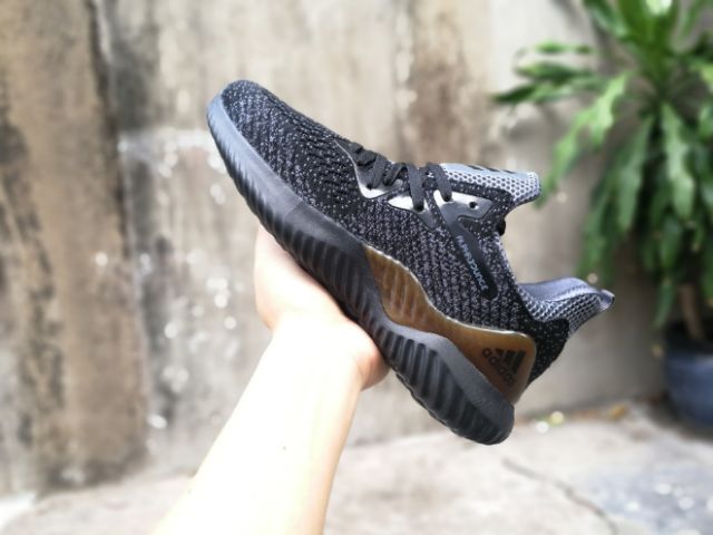 [HCM]Giầy Alphabounce nam đen phối nâu